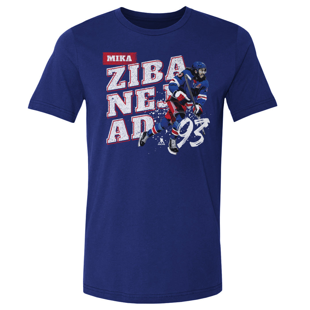 Mika Zibanejad Men&#39;s Cotton T-Shirt | 500 LEVEL