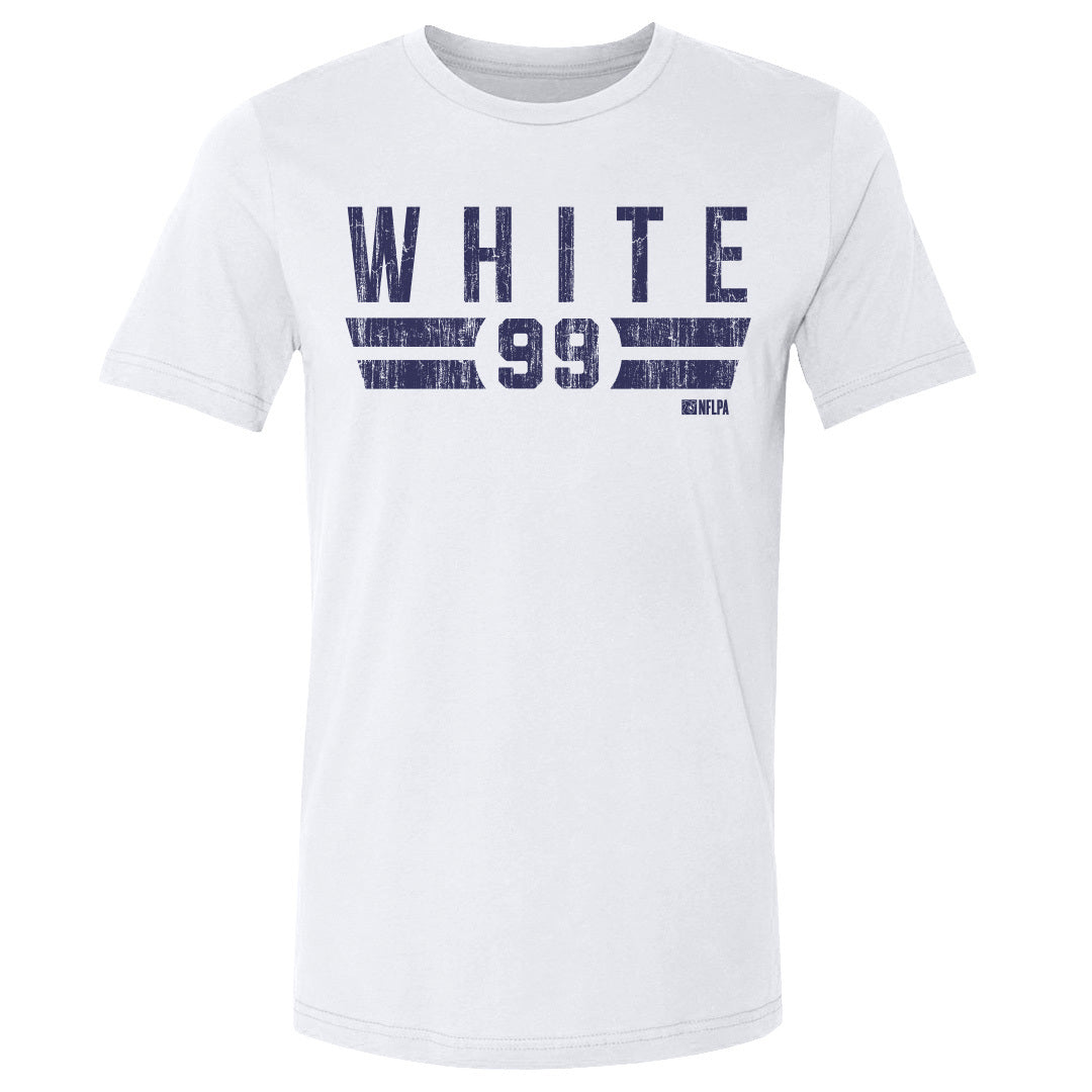 Keion White Men&#39;s Cotton T-Shirt | 500 LEVEL