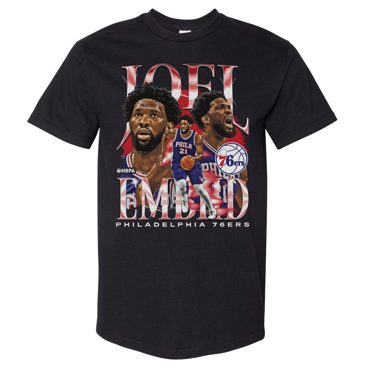 Joel Embiid Men&#39;s Heavyweight T-Shirt | 500 LEVEL