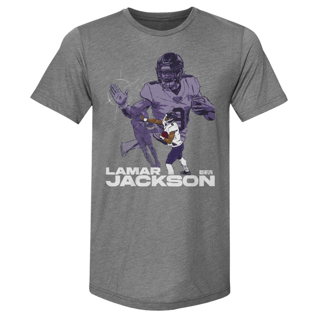 Lamar Jackson Men&#39;s Premium T-Shirt | 500 LEVEL