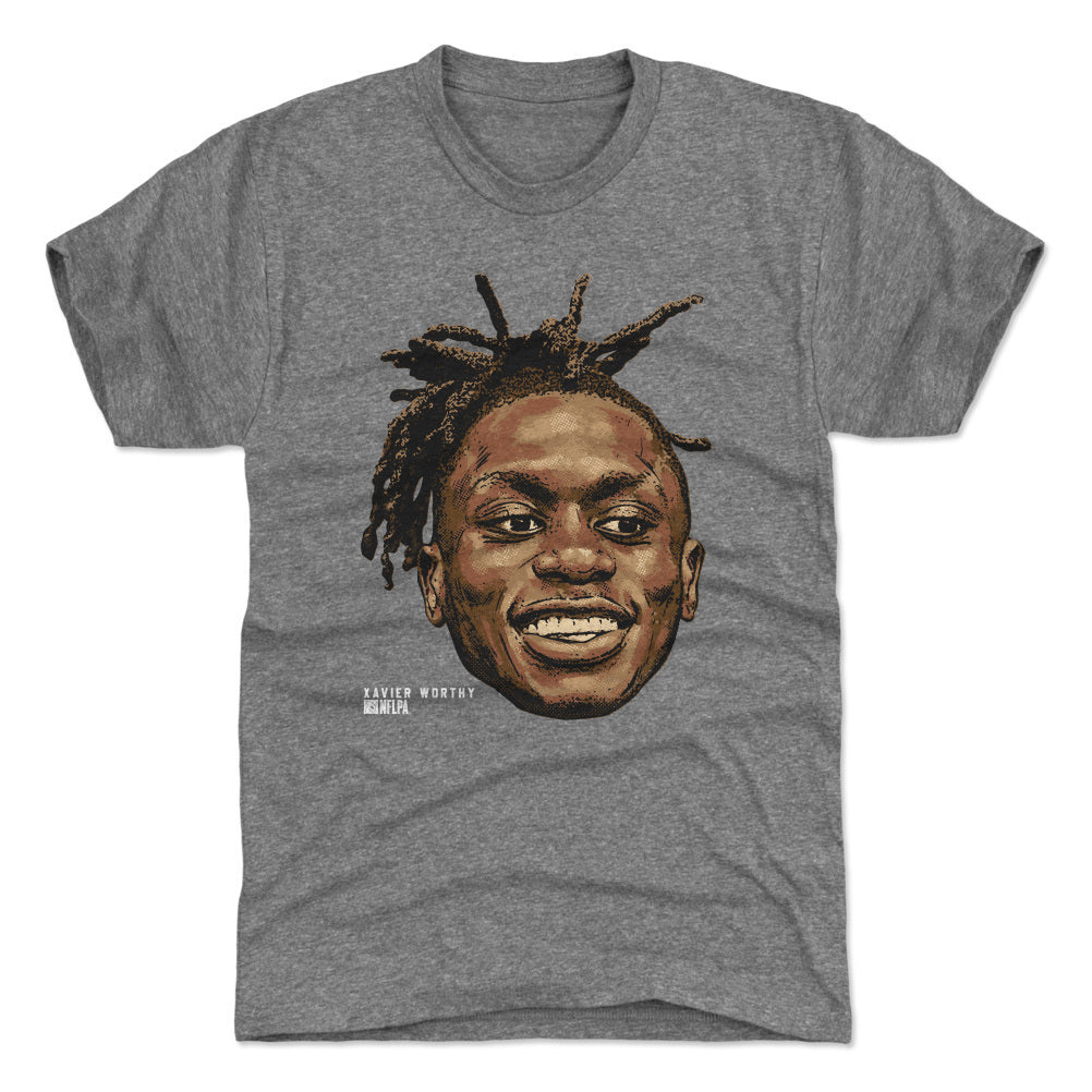 Xavier Worthy Men&#39;s Premium T-Shirt | 500 LEVEL