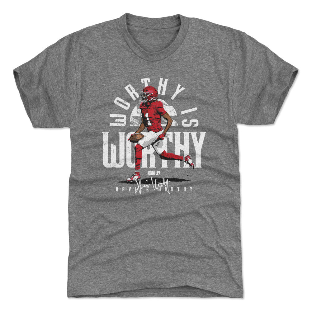 Xavier Worthy Men&#39;s Premium T-Shirt | 500 LEVEL