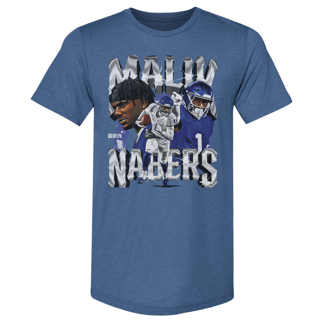 Malik Nabers Men&#39;s Premium T-Shirt | 500 LEVEL