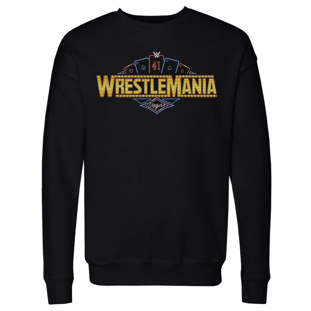 Wrestlemania Men&#39;s Crewneck Sweatshirt | 500 LEVEL