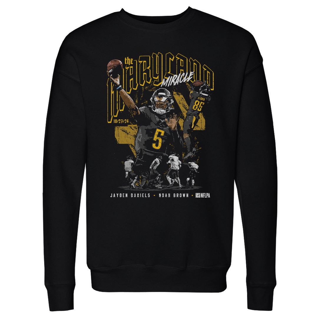 Jayden Daniels Men&#39;s Crewneck Sweatshirt | 500 LEVEL