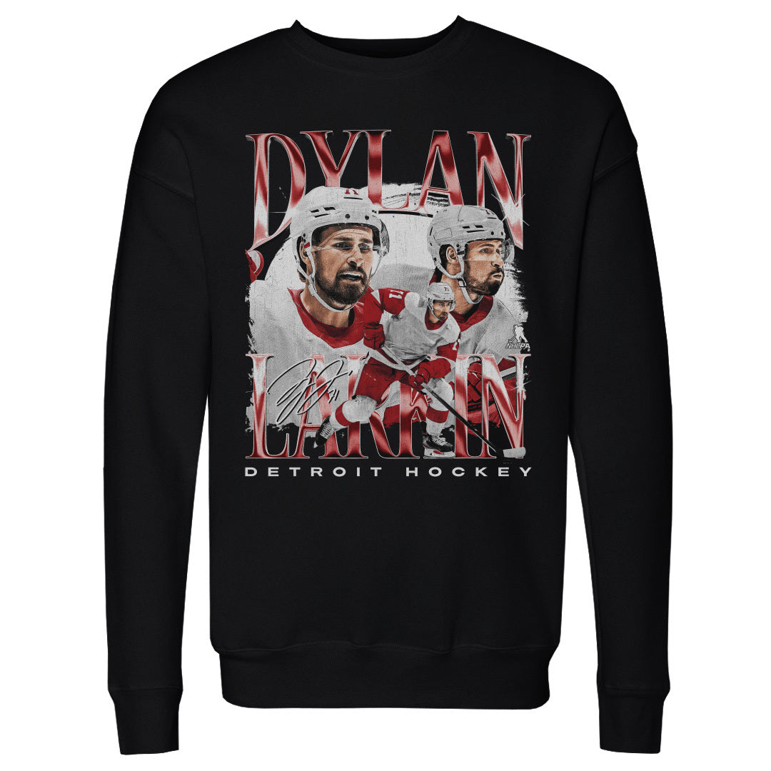 Dylan Larkin Men&#39;s Crewneck Sweatshirt | 500 LEVEL