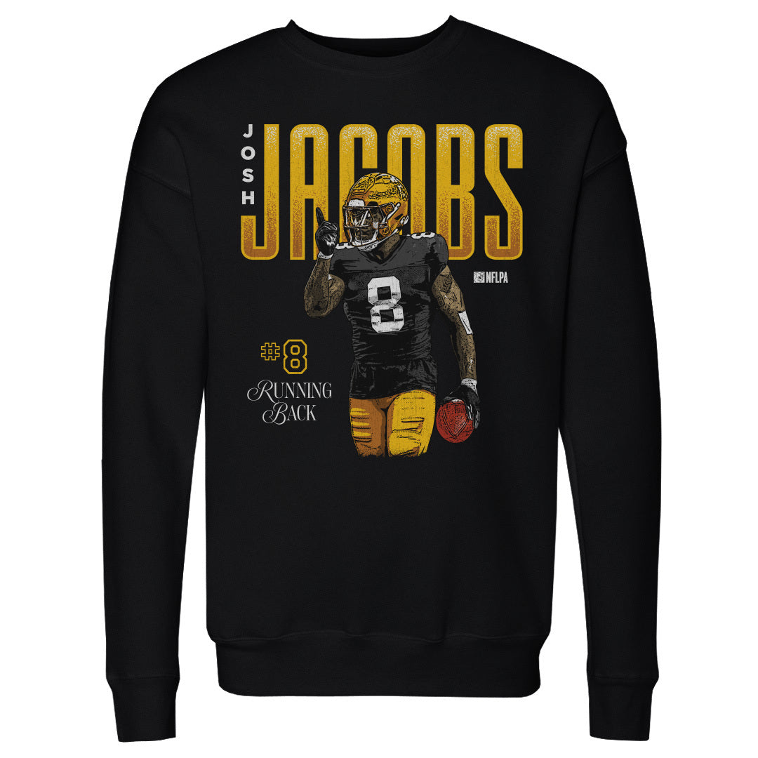 Josh Jacobs Men&#39;s Crewneck Sweatshirt | 500 LEVEL