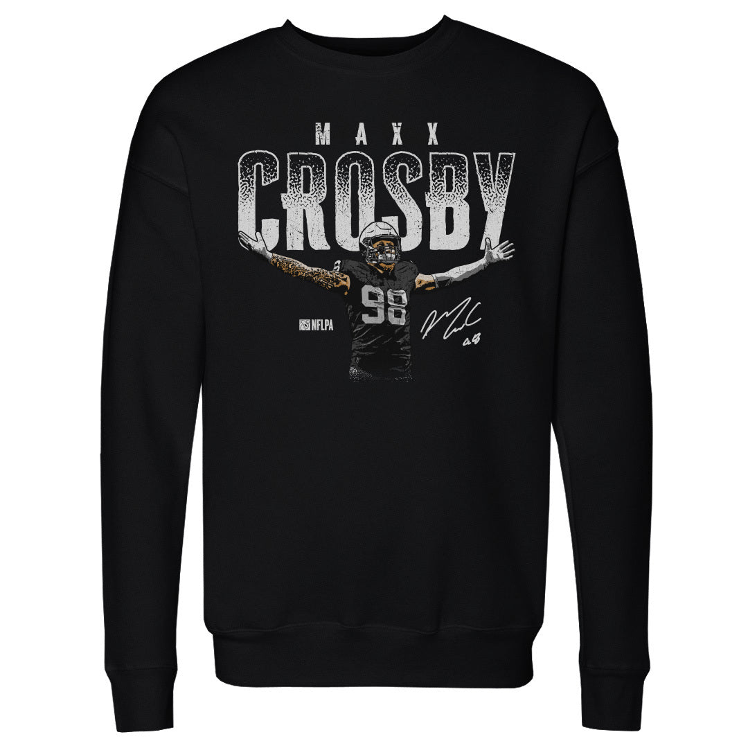 Maxx Crosby Men&#39;s Crewneck Sweatshirt | 500 LEVEL