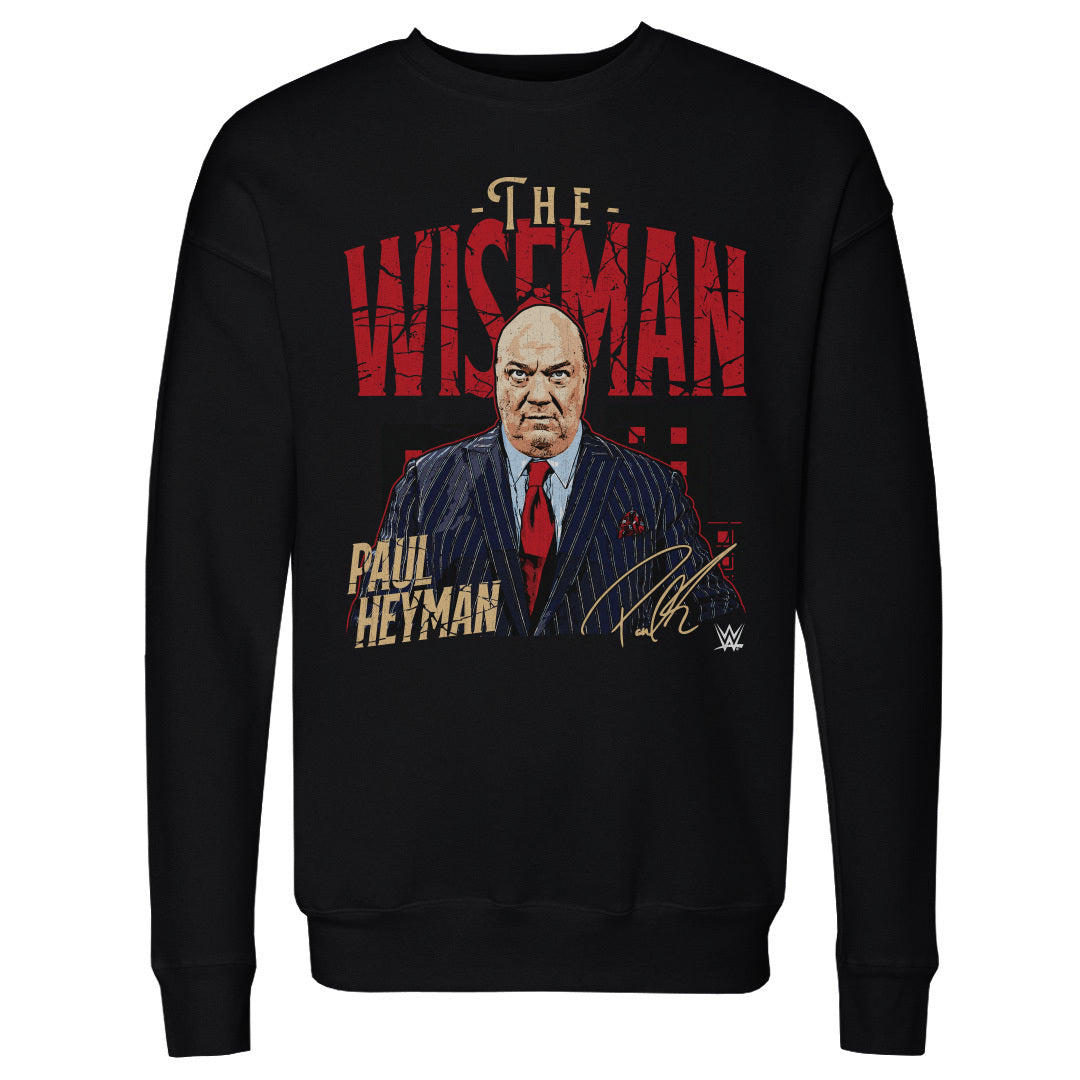 Paul Heyman Men&#39;s Crewneck Sweatshirt | 500 LEVEL