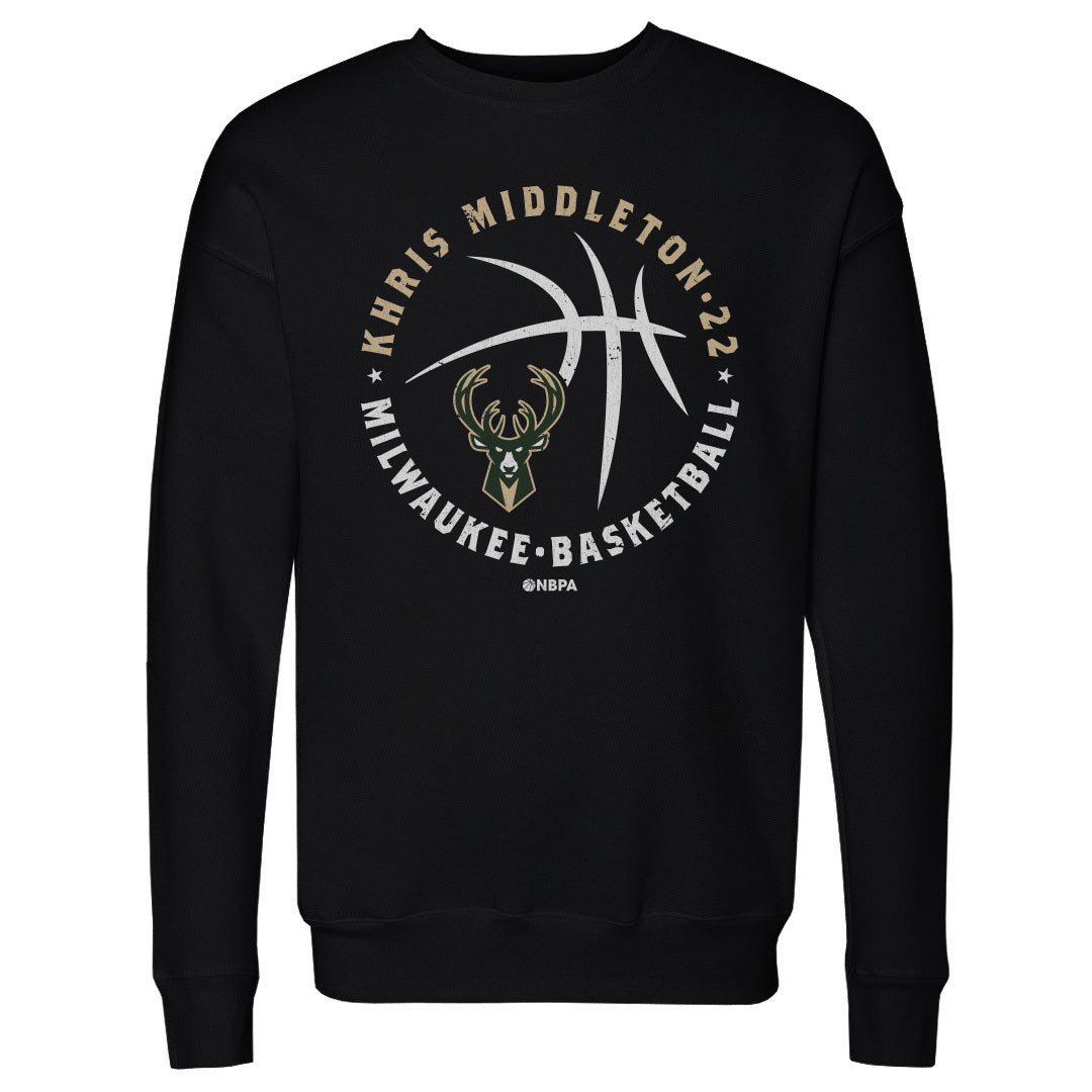 Khris Middleton Men&#39;s Crewneck Sweatshirt | 500 LEVEL