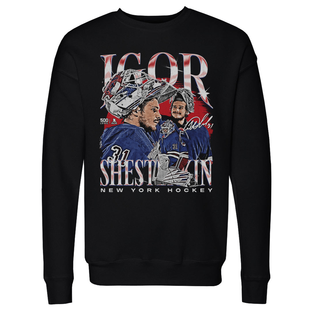 Igor Shesterkin Men&#39;s Crewneck Sweatshirt | 500 LEVEL