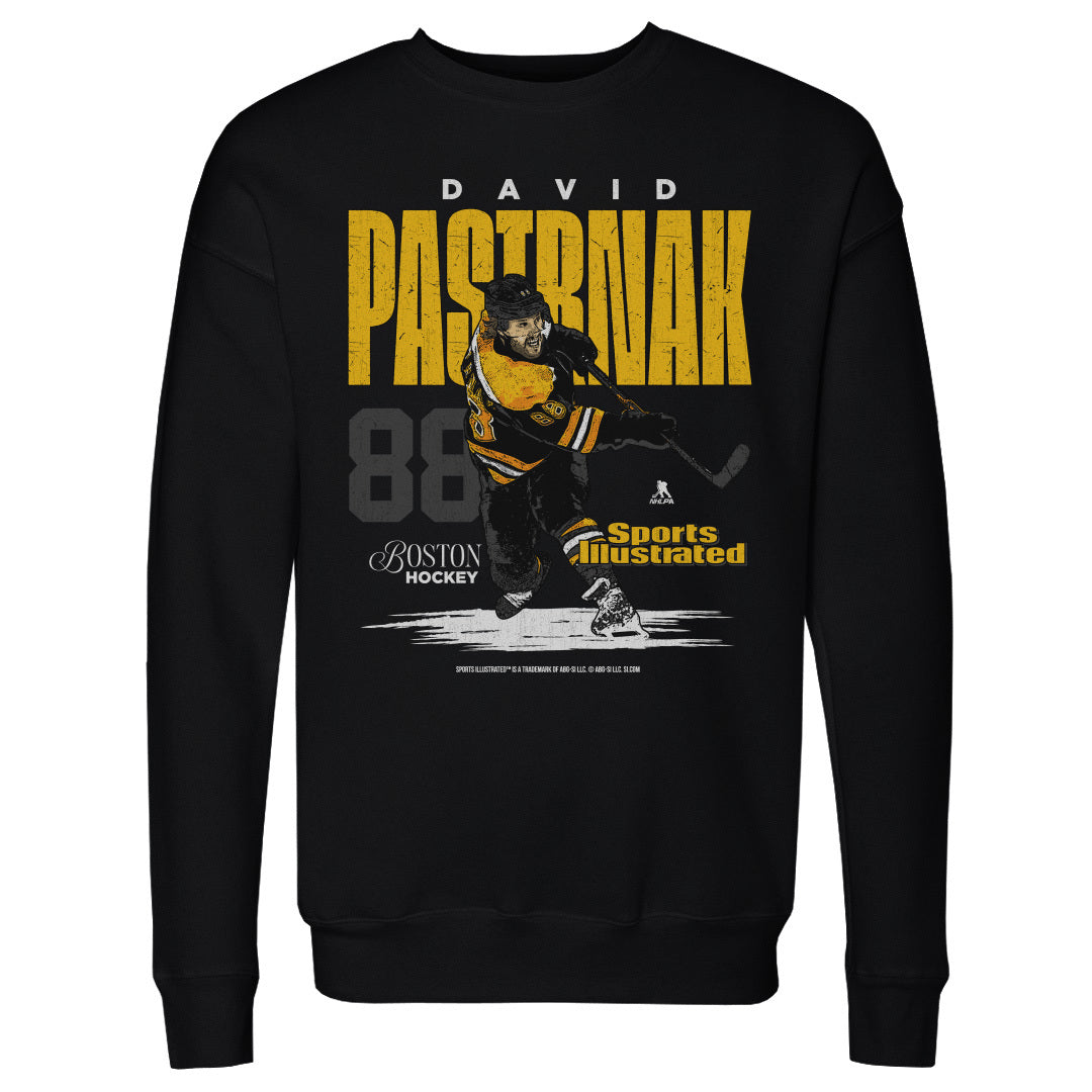 David Pastrnak Men&#39;s Crewneck Sweatshirt | 500 LEVEL