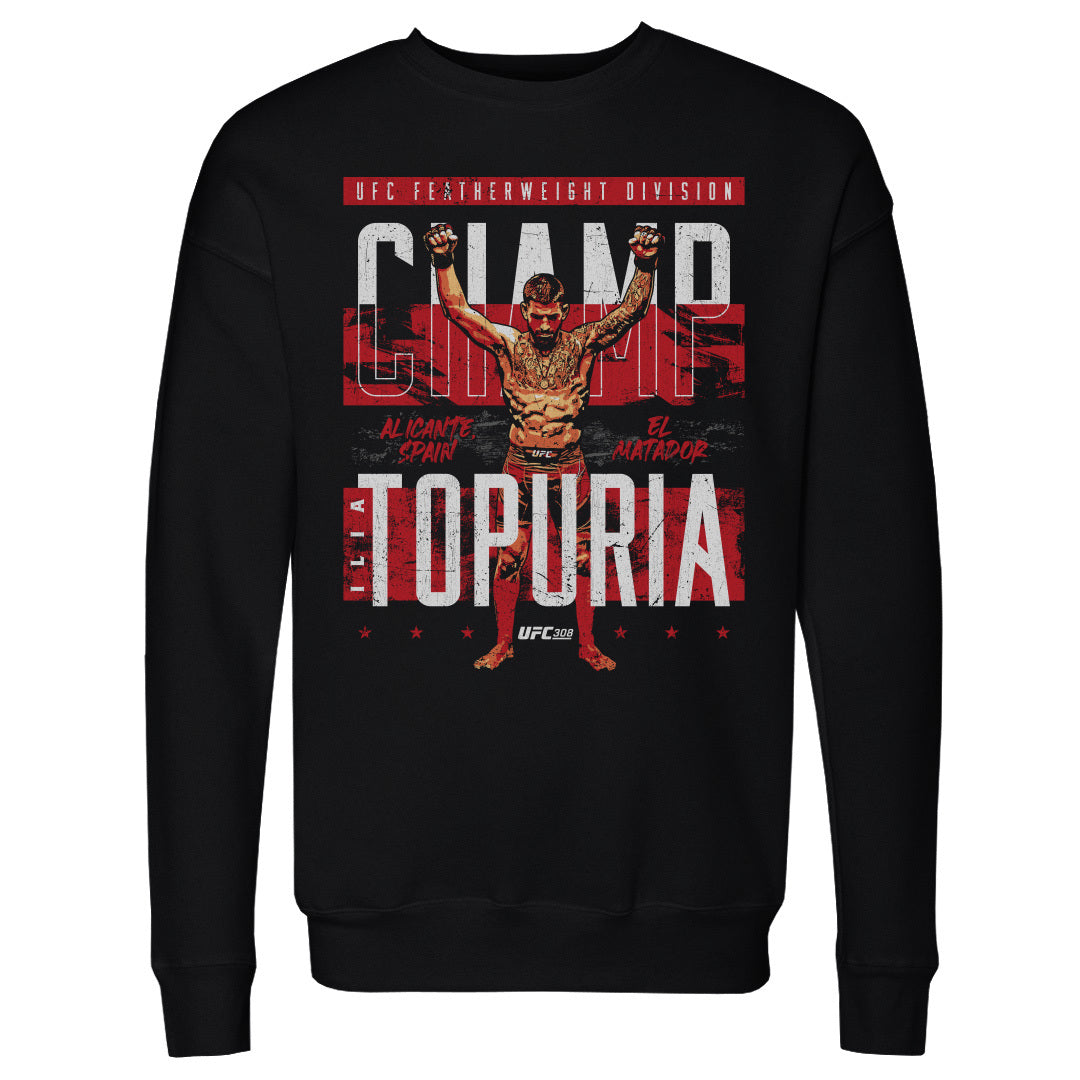 Ilia Topuria Men&#39;s Crewneck Sweatshirt | 500 LEVEL