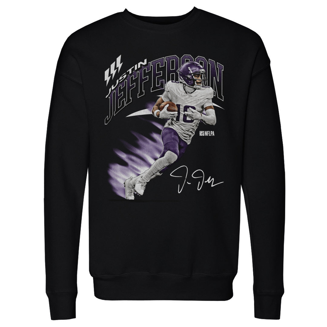 Justin Jefferson Men&#39;s Crewneck Sweatshirt | 500 LEVEL