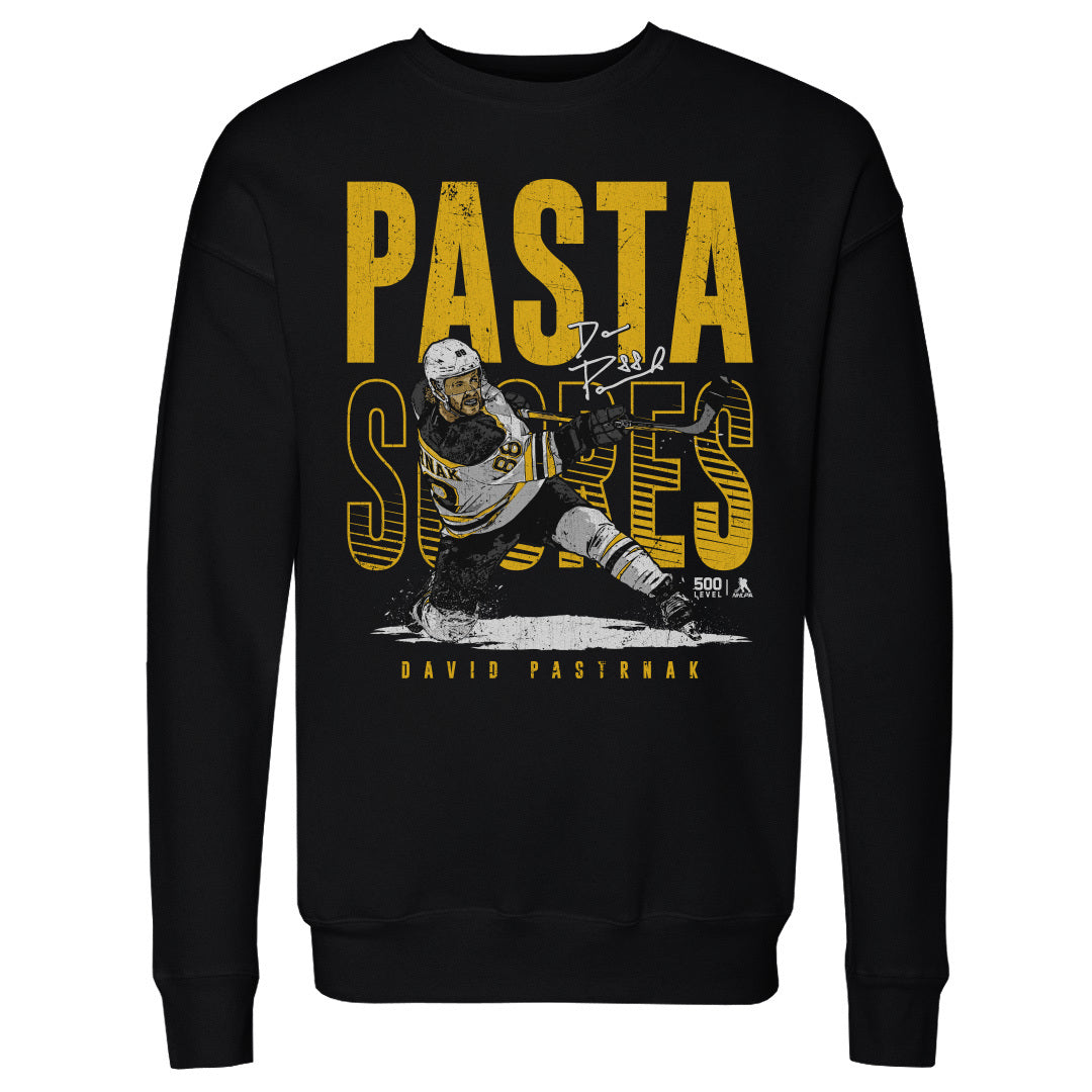 David Pastrnak Men&#39;s Crewneck Sweatshirt | 500 LEVEL