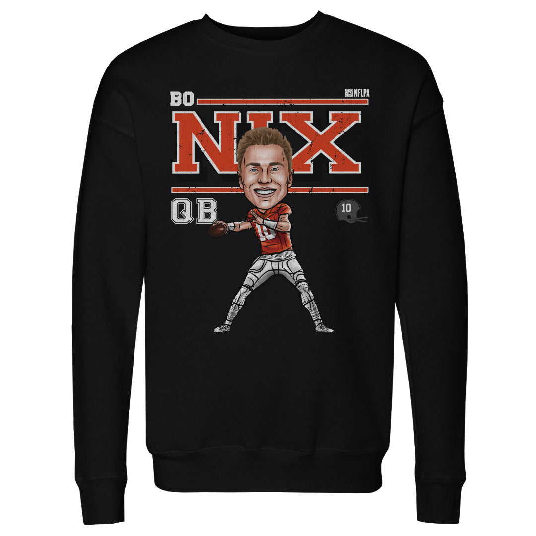 Bo Nix Men&#39;s Crewneck Sweatshirt | 500 LEVEL