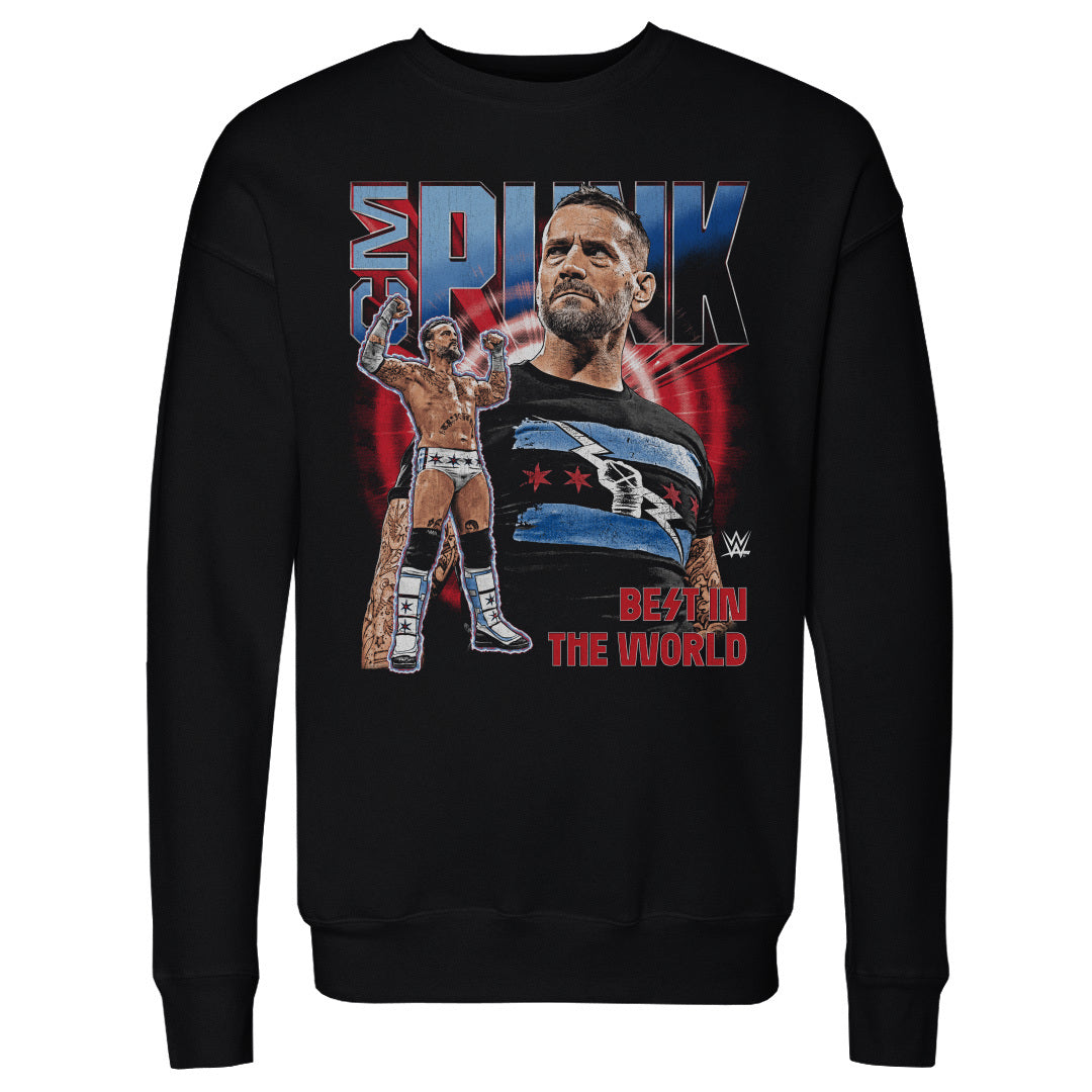 CM Punk Men&#39;s Crewneck Sweatshirt | 500 LEVEL