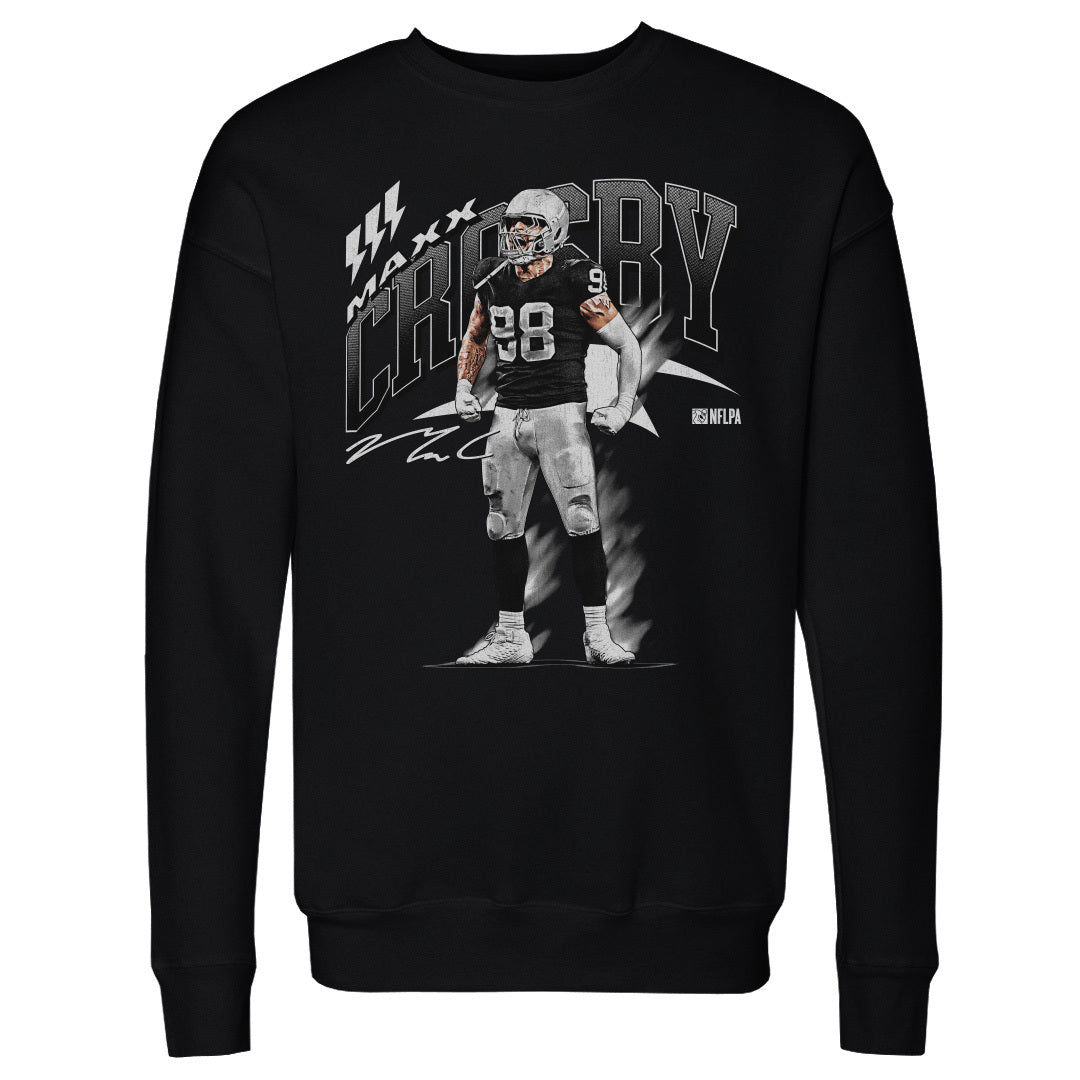 Maxx Crosby Men&#39;s Crewneck Sweatshirt | 500 LEVEL