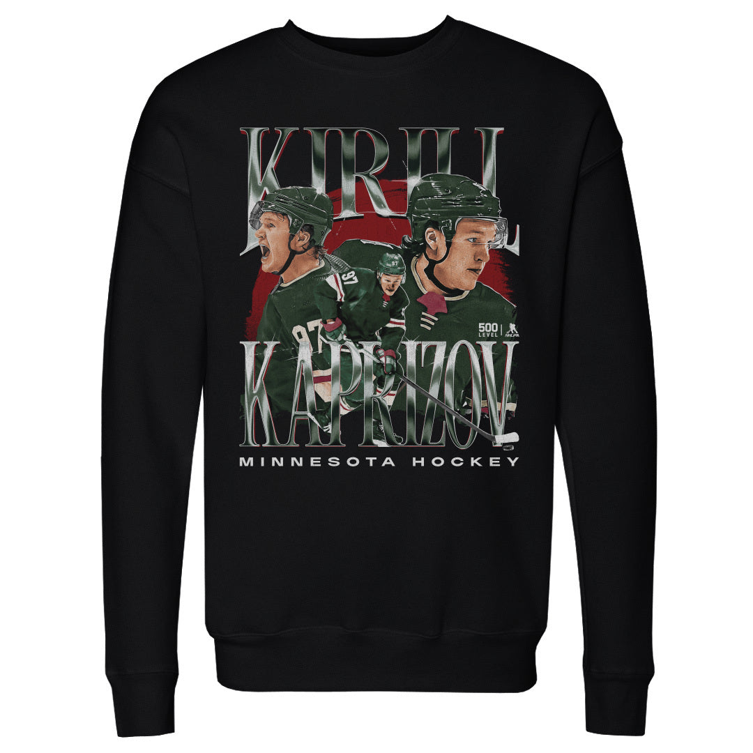 Kirill Kaprizov Men&#39;s Crewneck Sweatshirt | 500 LEVEL