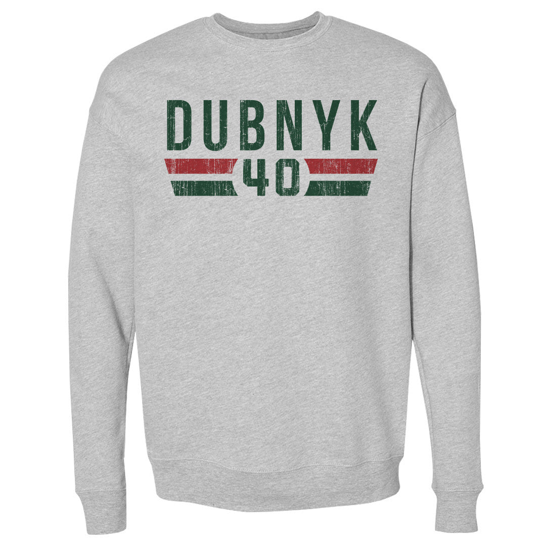 Devan Dubnyk Men&#39;s Crewneck Sweatshirt | 500 LEVEL