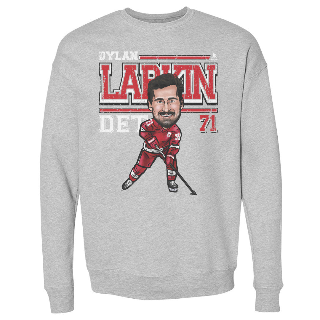 Dylan Larkin Men&#39;s Crewneck Sweatshirt | 500 LEVEL