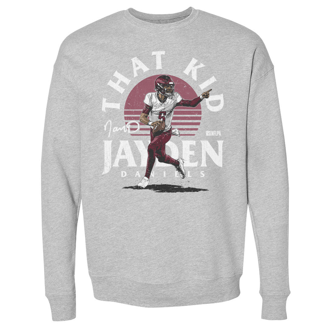 Jayden Daniels Men&#39;s Crewneck Sweatshirt | 500 LEVEL