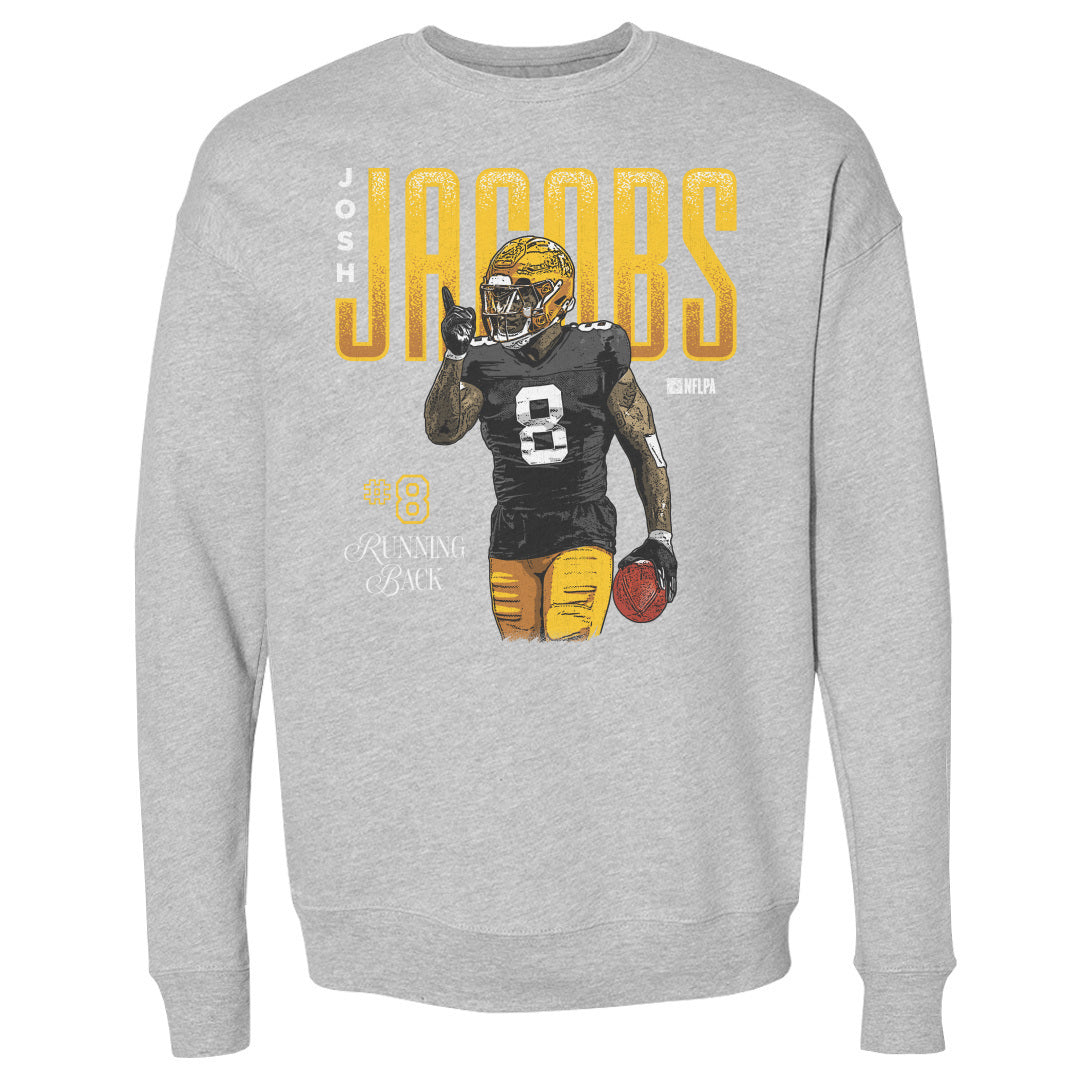 Josh Jacobs Men&#39;s Crewneck Sweatshirt | 500 LEVEL