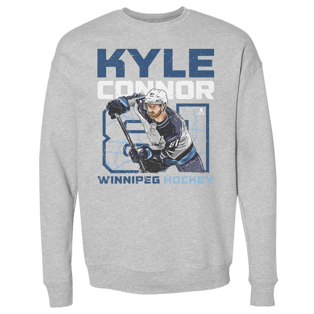 Kyle Connor Men&#39;s Crewneck Sweatshirt | 500 LEVEL