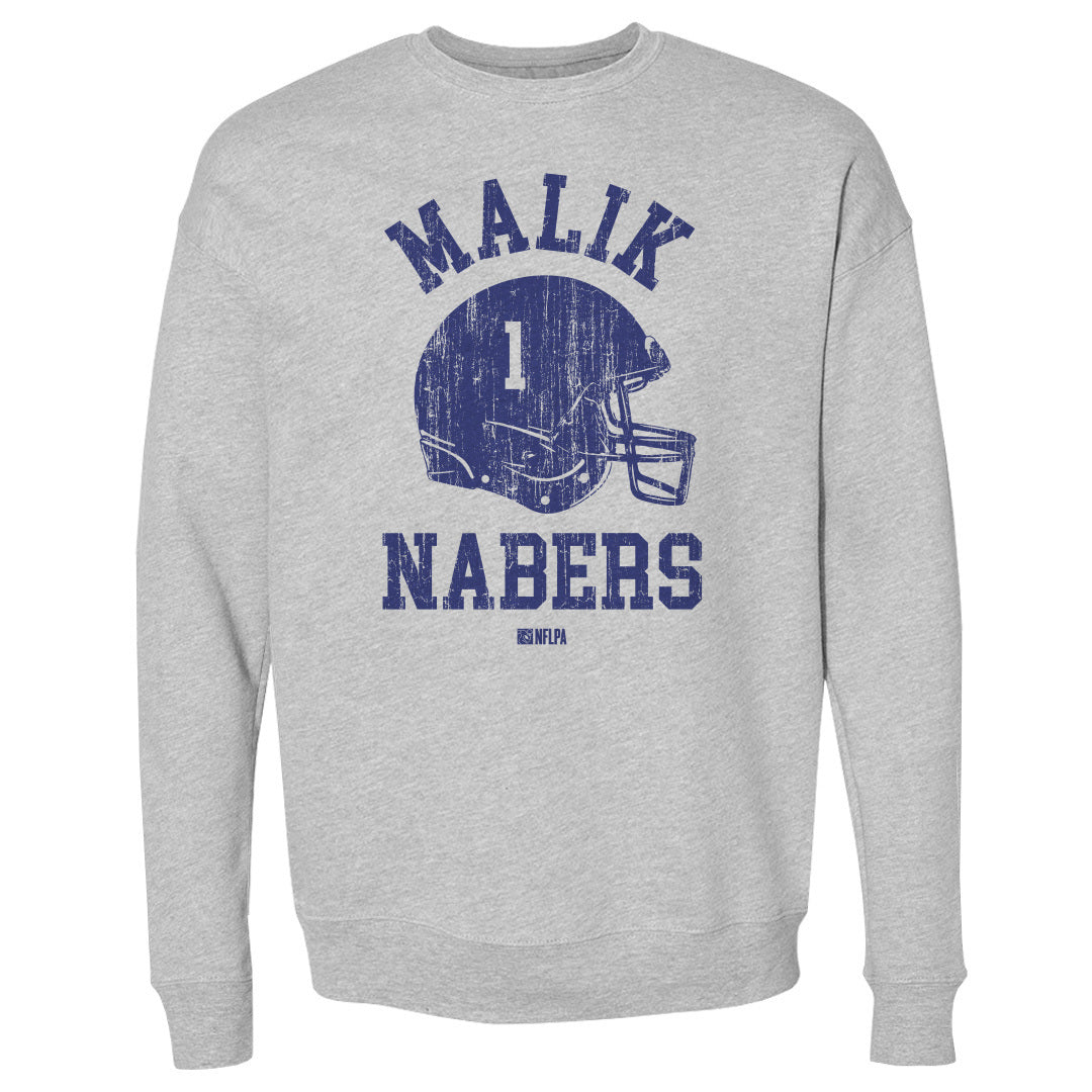 Malik Nabers Men&#39;s Crewneck Sweatshirt | 500 LEVEL