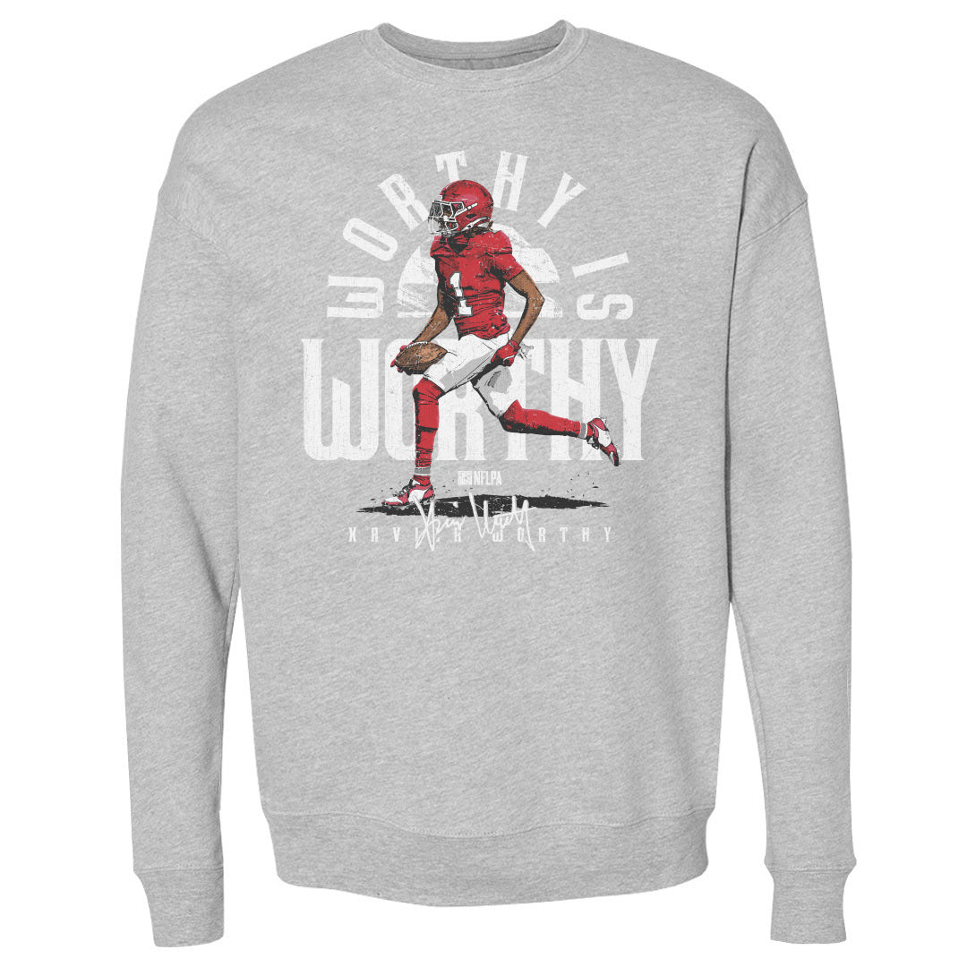 Xavier Worthy Men&#39;s Crewneck Sweatshirt | 500 LEVEL