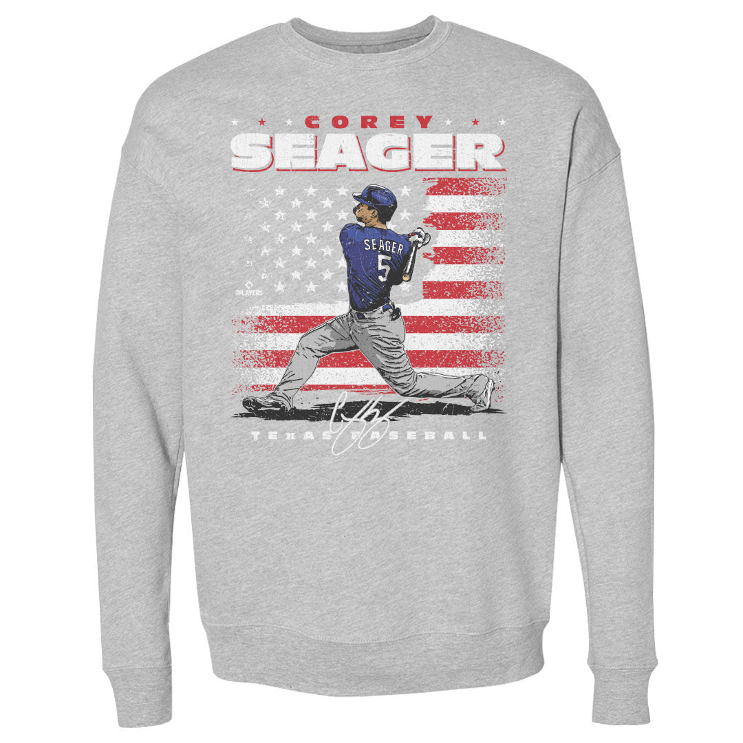 Corey Seager Men&#39;s Crewneck Sweatshirt | 500 LEVEL