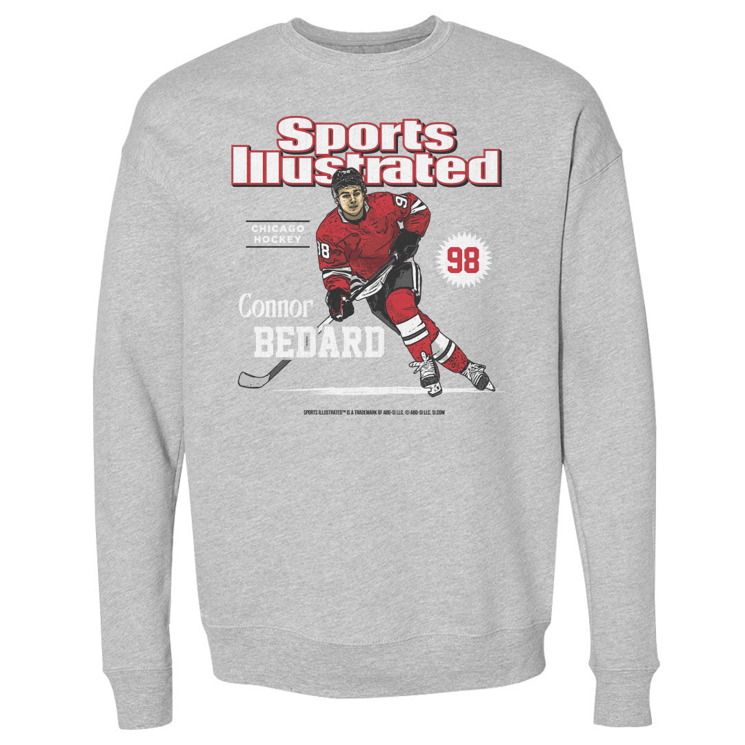 Connor Bedard Men&#39;s Crewneck Sweatshirt | 500 LEVEL