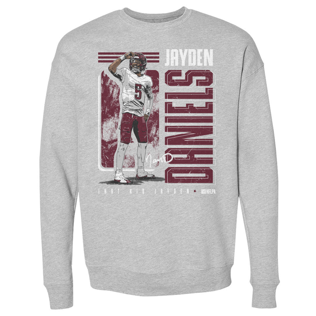 Jayden Daniels Men&#39;s Crewneck Sweatshirt | 500 LEVEL