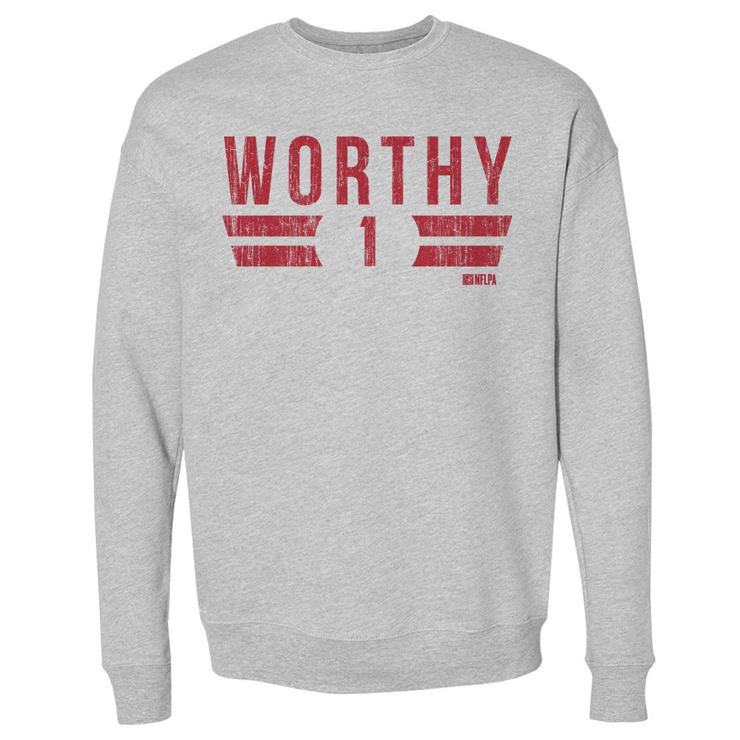 Xavier Worthy Men&#39;s Crewneck Sweatshirt | 500 LEVEL