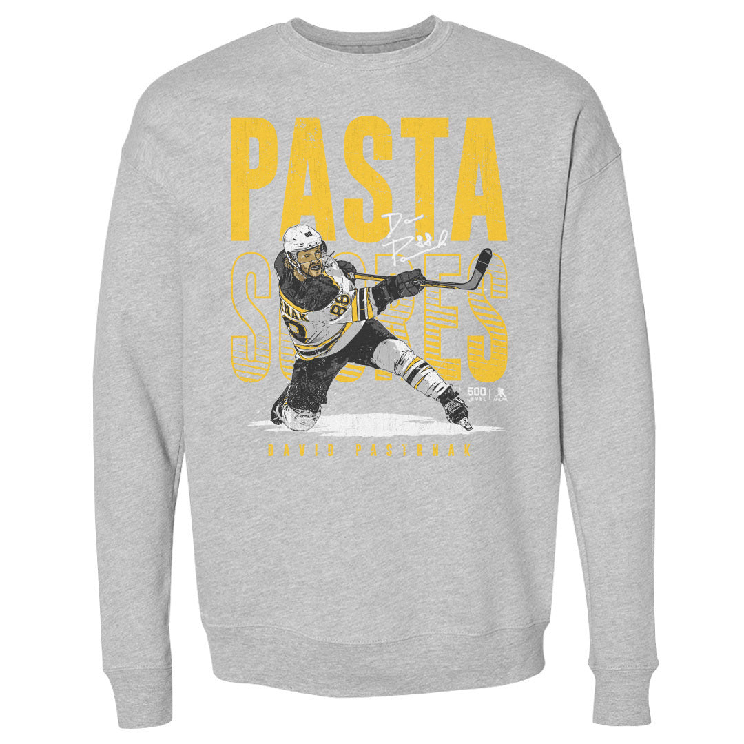 David Pastrnak Men&#39;s Crewneck Sweatshirt | 500 LEVEL