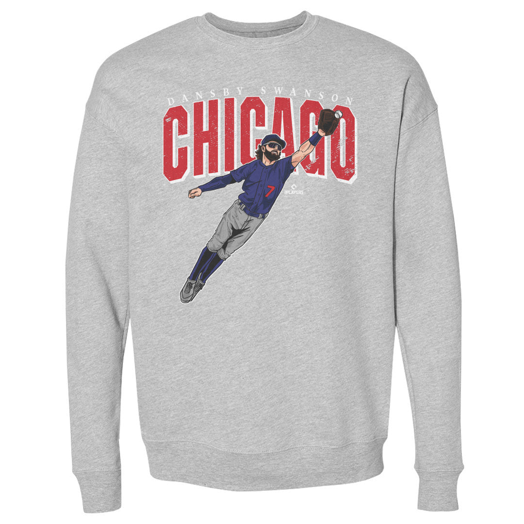 Dansby Swanson Men&#39;s Crewneck Sweatshirt | 500 LEVEL