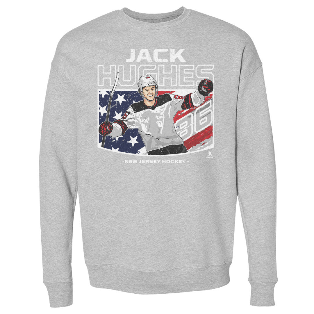 Jack Hughes Men&#39;s Crewneck Sweatshirt | 500 LEVEL