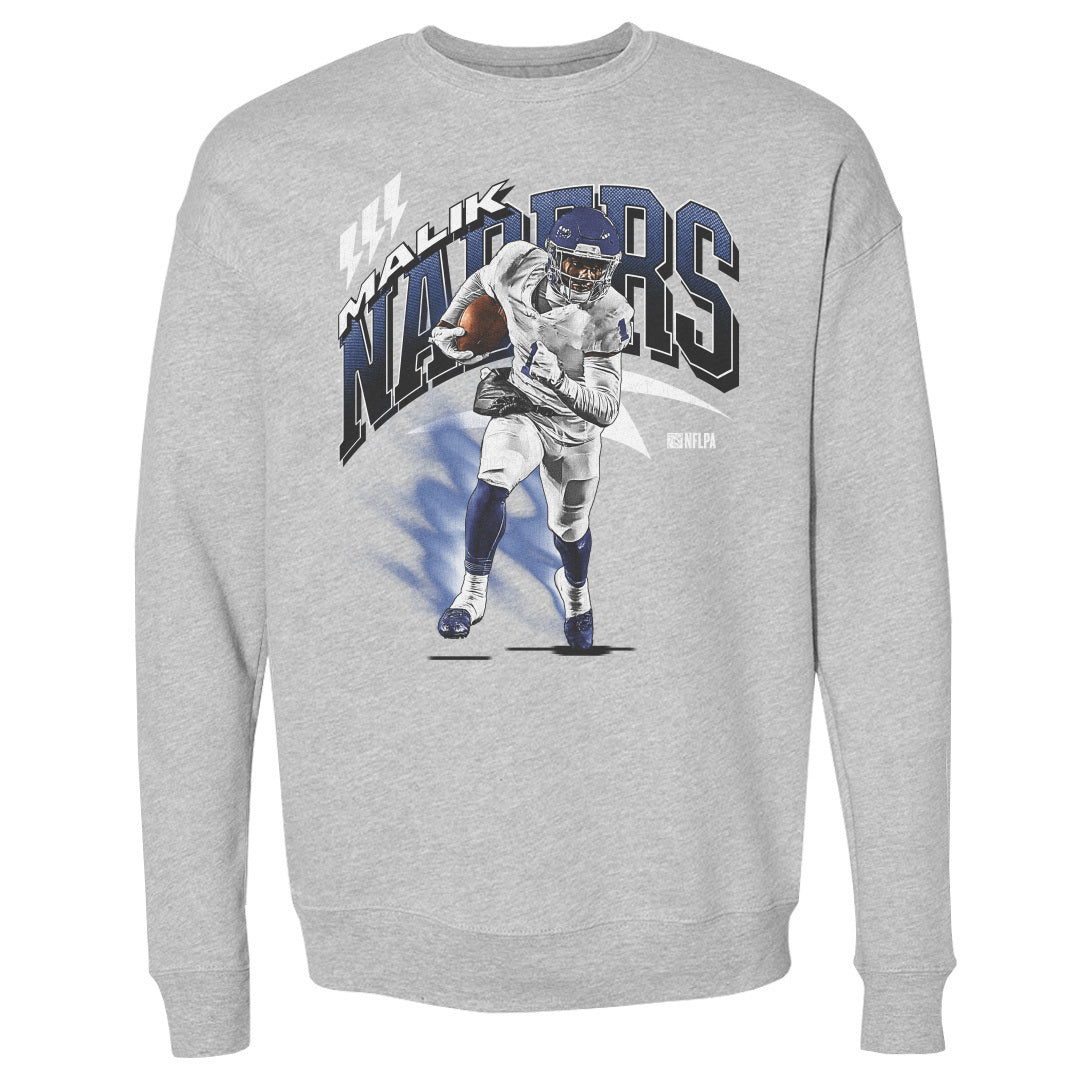 Malik Nabers Men&#39;s Crewneck Sweatshirt | 500 LEVEL