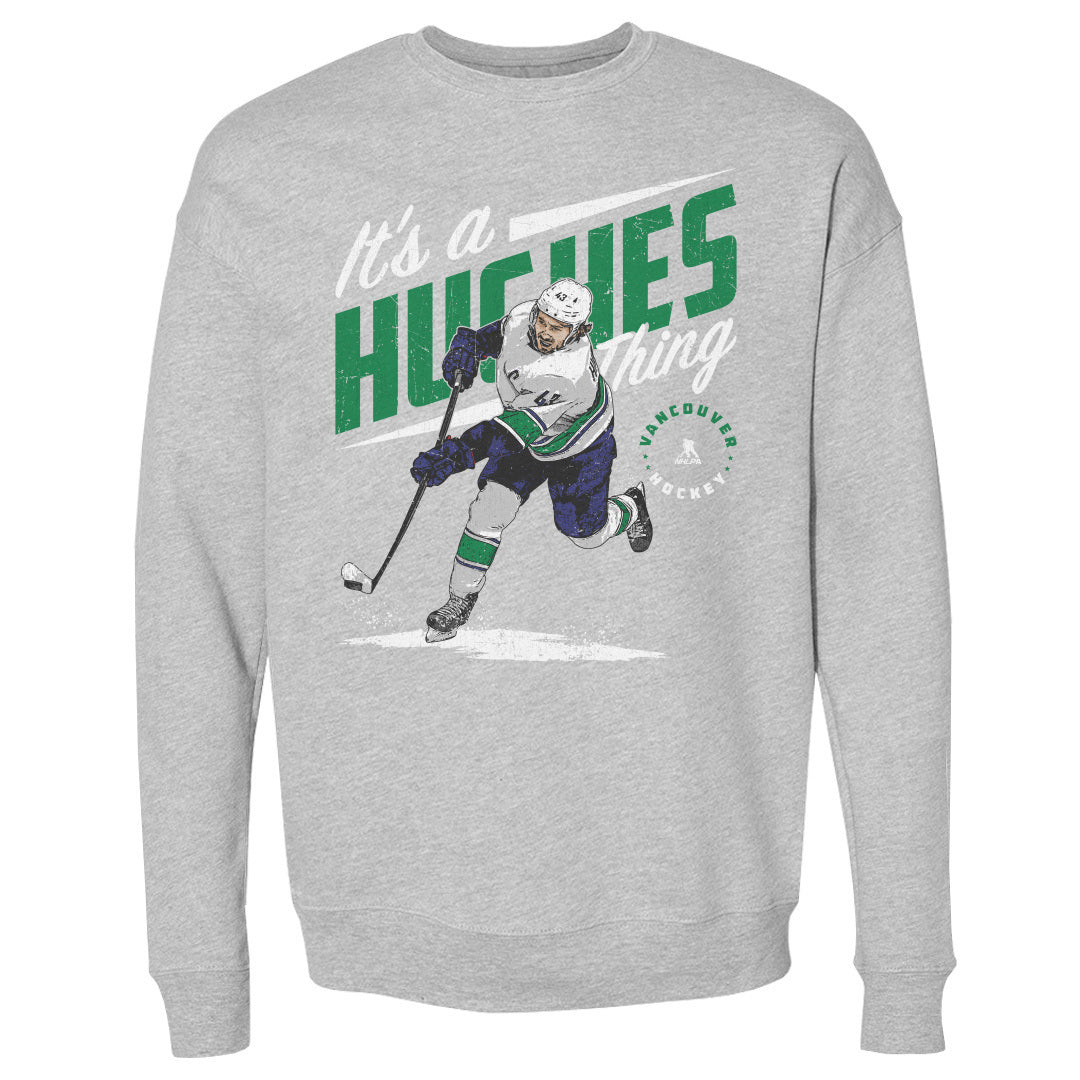 Quinn Hughes Men&#39;s Crewneck Sweatshirt | 500 LEVEL