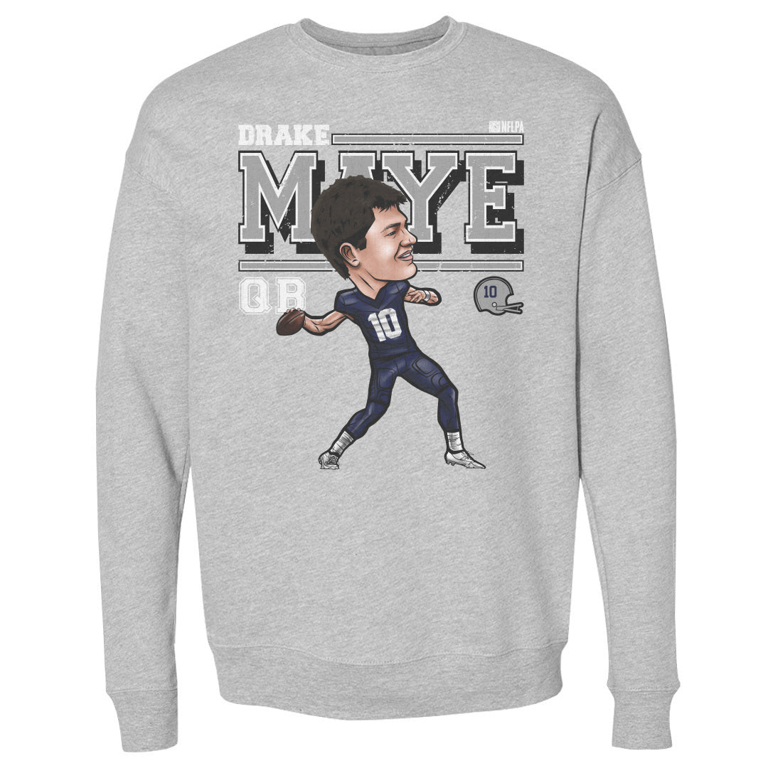 Drake Maye Men&#39;s Crewneck Sweatshirt | 500 LEVEL