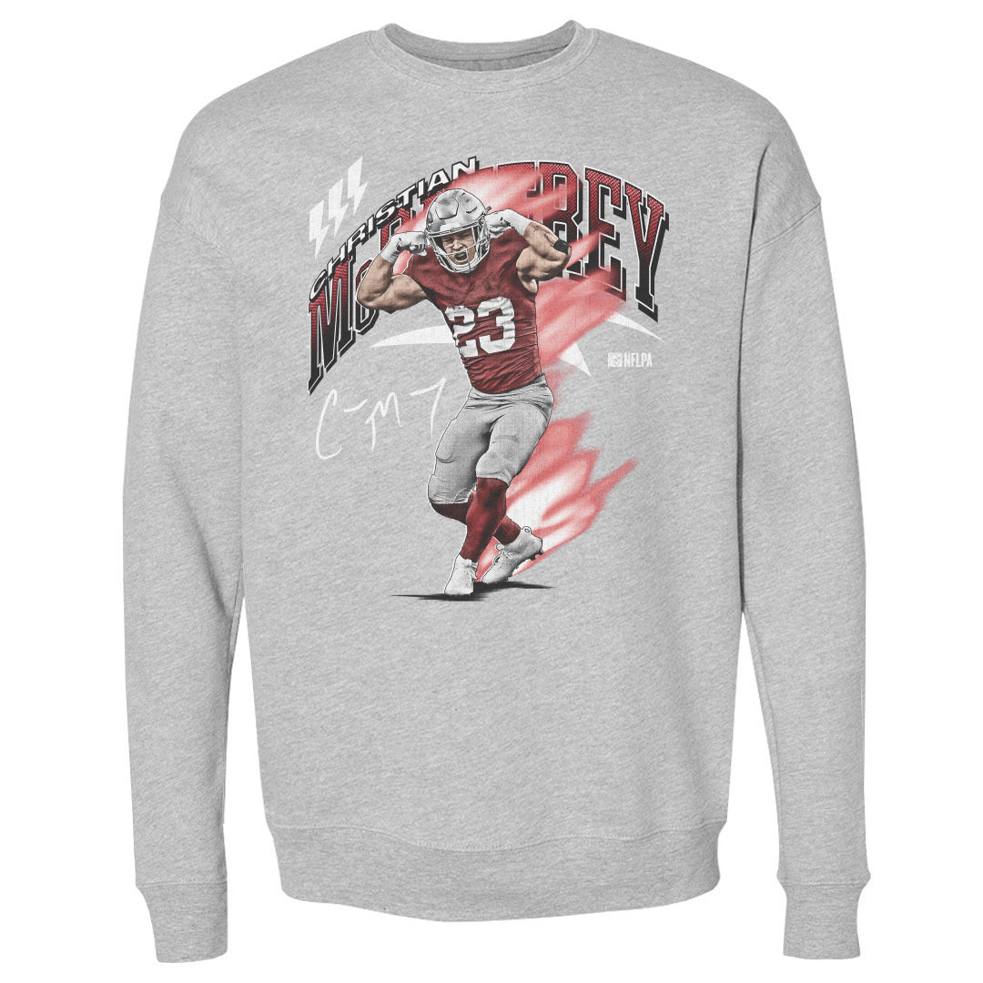 Christian McCaffrey Men&#39;s Crewneck Sweatshirt | 500 LEVEL