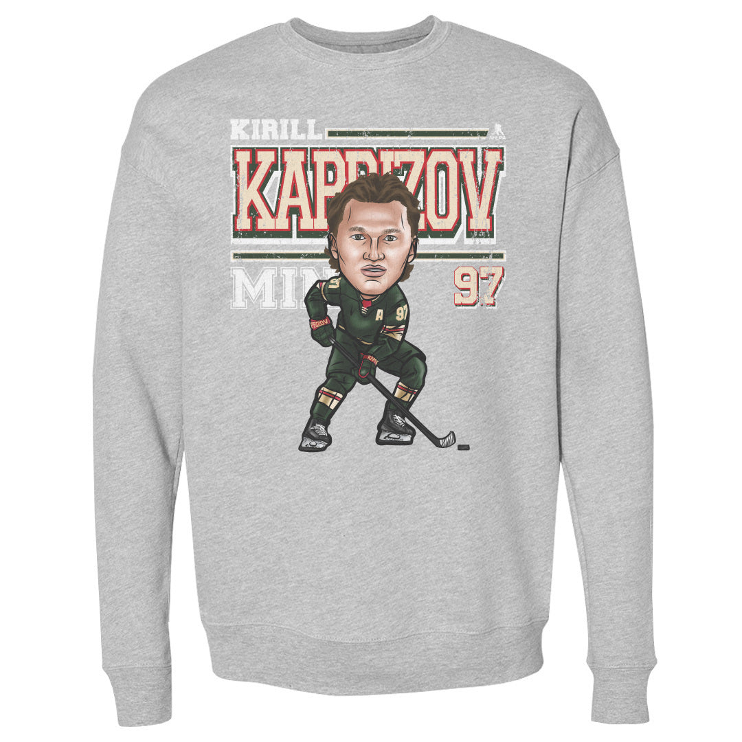 Kirill Kaprizov Men&#39;s Crewneck Sweatshirt | 500 LEVEL