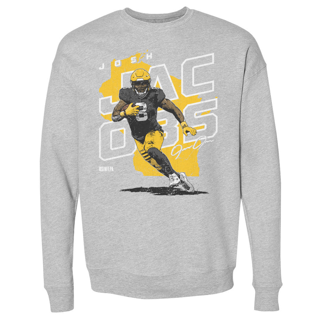 Josh Jacobs Men&#39;s Crewneck Sweatshirt | 500 LEVEL