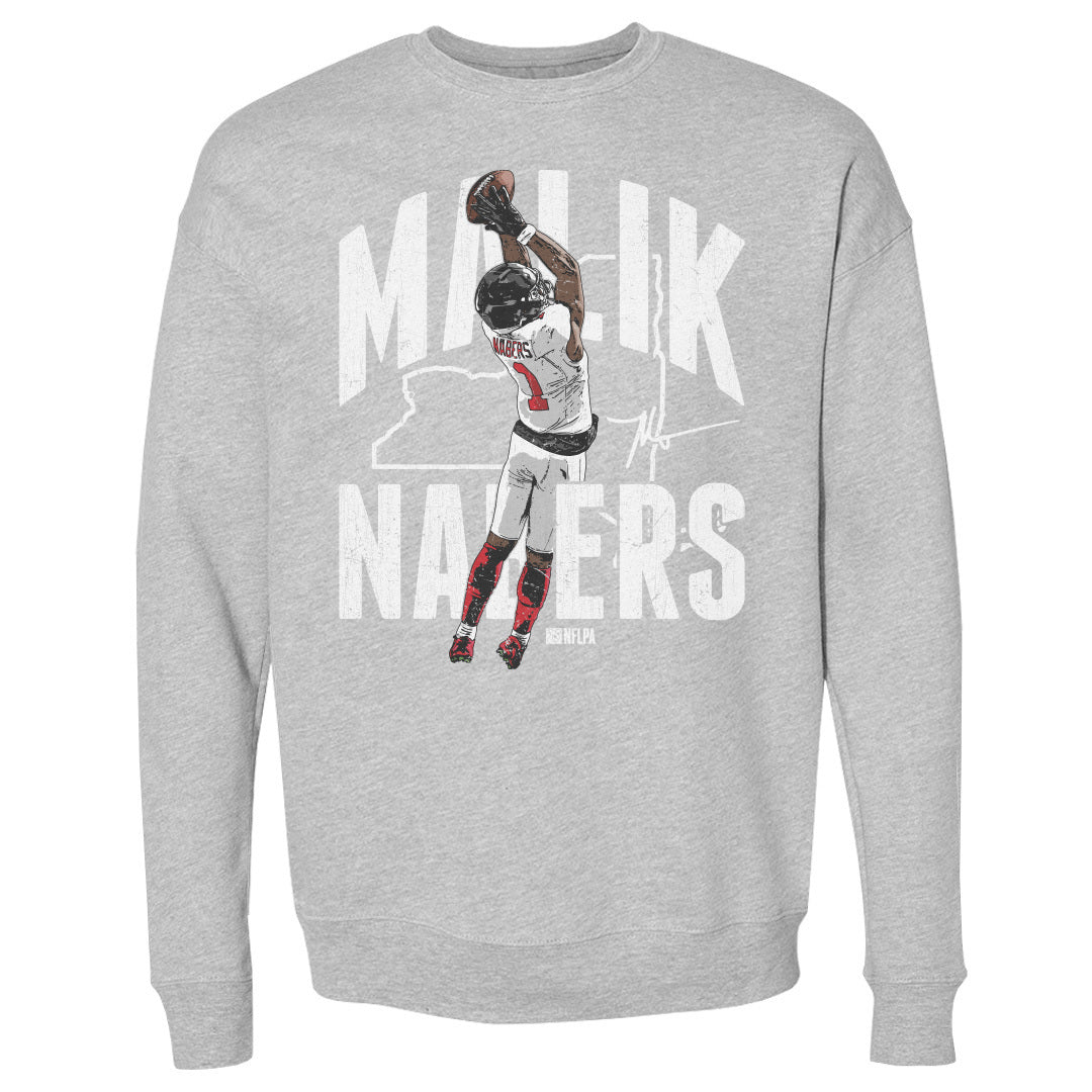 Malik Nabers Men&#39;s Crewneck Sweatshirt | 500 LEVEL