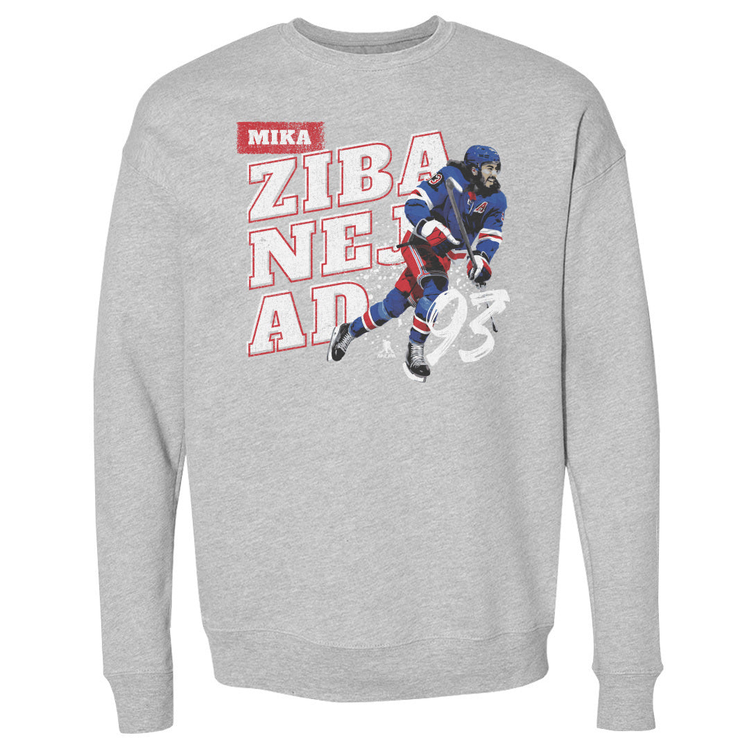 Mika Zibanejad Men&#39;s Crewneck Sweatshirt | 500 LEVEL