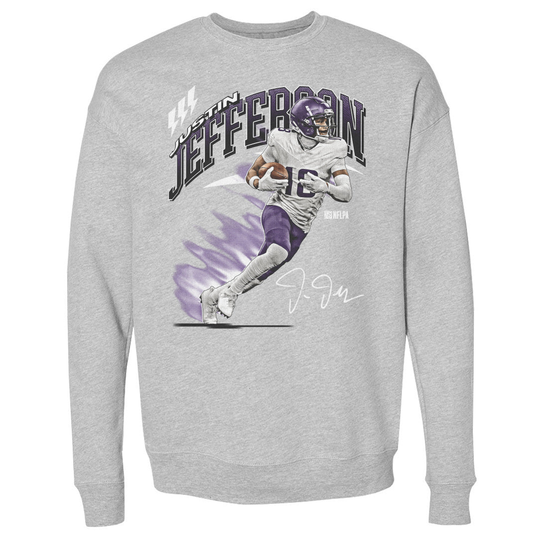 Justin Jefferson Men&#39;s Crewneck Sweatshirt | 500 LEVEL