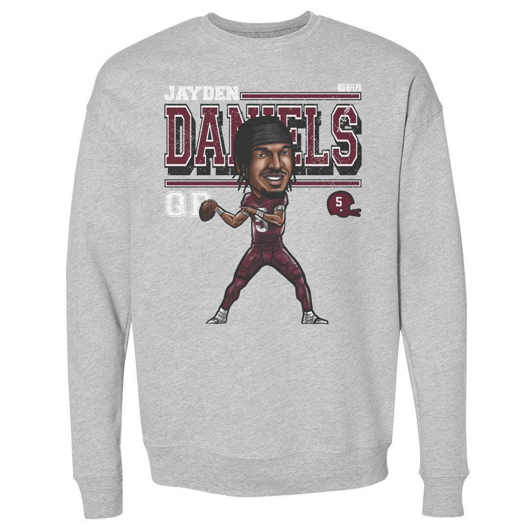 Jayden Daniels Men&#39;s Crewneck Sweatshirt | 500 LEVEL