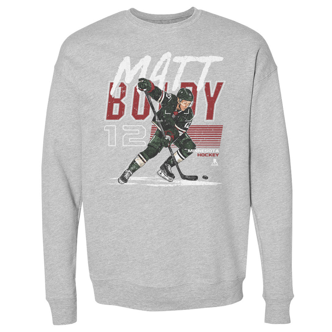 Matt Boldy Men&#39;s Crewneck Sweatshirt | 500 LEVEL