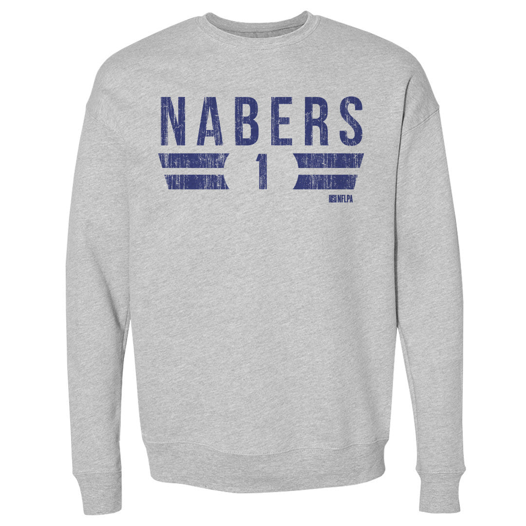 Malik Nabers Men&#39;s Crewneck Sweatshirt | 500 LEVEL