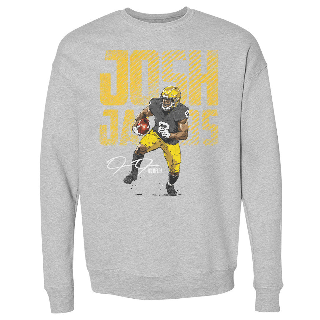 Josh Jacobs Men&#39;s Crewneck Sweatshirt | 500 LEVEL